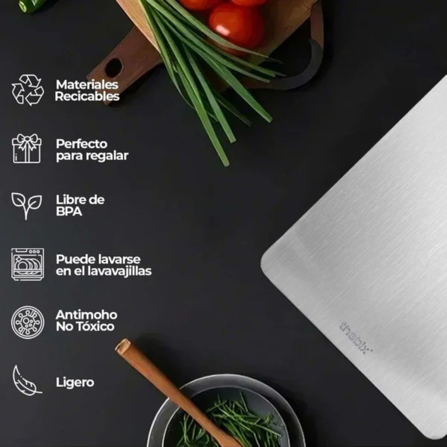 TitanBoard® - Tabla de cortar en Titanio Antibacteriana