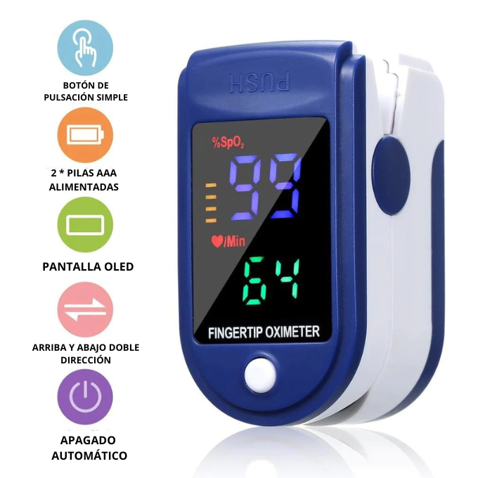 Cuidar su salud con innovación y confianza Oxímetro digital de dedo 35% de descuento + envío gratis y pago contra reembolso