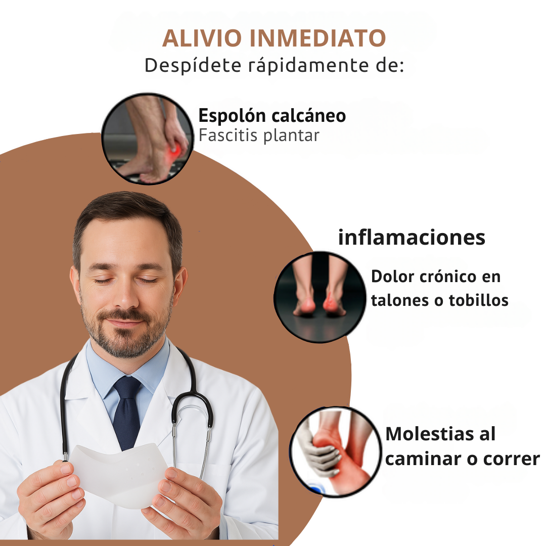 ¿Sufres de dolor de talón? PasoConfort® lo alivia desde el primer uso: ¡con tecnología ortopédica!