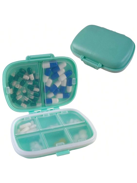 Super Organizador de pastillas portátil - 8 rejillas (Compre 1 y llévese 2)+envío gratis