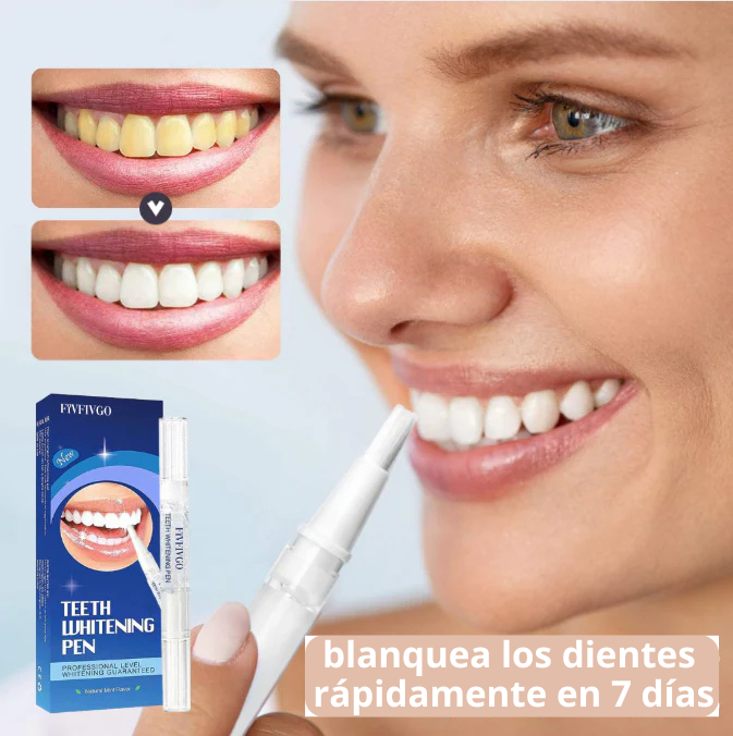 Dientes blancos en minutos: ¡el bolígrafo blanqueador que estabas esperando!
